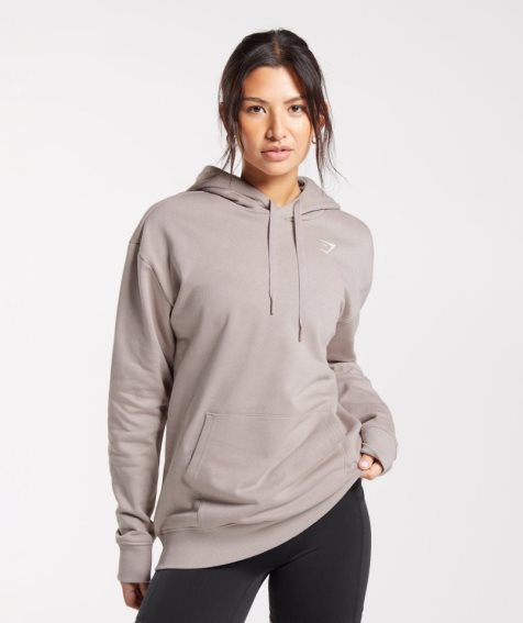 Women's Gymshark Training Oversized Hoodie Grey | NZ 1QUMLB